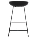 ΣΚΑΜΠΟ ΜΠΑΡ NAILA HM9299.02 ΜΑΥΡΟ ΜΕΣΑΙΟΥ ΥΨΟΥΣ 44x44x74Yεκ. 2τμχ