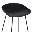 ΣΚΑΜΠΟ ΜΠΑΡ NAILA HM9299.02 ΜΑΥΡΟ ΜΕΣΑΙΟΥ ΥΨΟΥΣ 44x44x74Yεκ. 2τμχ