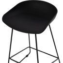 ΣΚΑΜΠΟ ΜΠΑΡ NAILA HM9299.02 ΜΑΥΡΟ ΜΕΣΑΙΟΥ ΥΨΟΥΣ 44x44x74Yεκ. 2τμχ