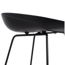 ΣΚΑΜΠΟ ΜΠΑΡ NAILA HM9299.02 ΜΑΥΡΟ ΜΕΣΑΙΟΥ ΥΨΟΥΣ 44x44x74Yεκ. 2τμχ