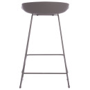 ΣΚΑΜΠΟ ΜΠΑΡ NAILA HM9299.10 ΓΚΡΙ ΜΕΣΑΙΟΥ ΥΨΟΥΣ 44x44x74Yεκ. 2τμχ