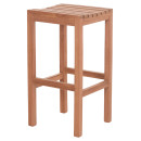 ΣΚΑΜΠΟ ΜΠΑΡ NIKOL HM18109 ΞΥΛΟ ΤΕΑΚ ΣΕ ΦΥΣΙΚΟ 40x40x77Υεκ.