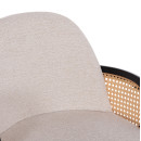 ΣΚΑΜΠΟ ΜΠΑΡ ΠΕΡΙΣΤΡΕΦΟΜΕΝΟ BECKER HM18251.02 PLYWOOD ΜΑΥΡΟ--ΕΚΡΟΥ ΥΦΑΣΜΑ 50x52x100Υ 2τμχ