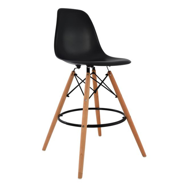 ΣΚΑΜΠΟ ΜΠΑΡ RENATA HM0173.02 ΜΑΥΡΟ 47x50x108Υ εκ. 4τμχ
