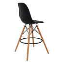 ΣΚΑΜΠΟ ΜΠΑΡ RENATA HM0173.02 ΜΑΥΡΟ 47x50x108Υ εκ. 4τμχ