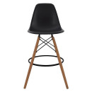 ΣΚΑΜΠΟ ΜΠΑΡ RENATA HM0173.02 ΜΑΥΡΟ 47x50x108Υ εκ. 4τμχ
