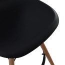 ΣΚΑΜΠΟ ΜΠΑΡ RENATA HM0173.02 ΜΑΥΡΟ 47x50x108Υ εκ. 4τμχ