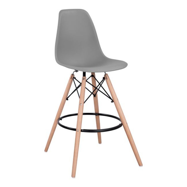 ΣΚΑΜΠΟ ΜΠΑΡ RENATA HM0173.10 ΓΚΡΙ 58x56x107Υ εκ. 4τμχ
