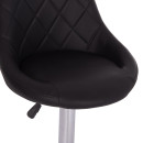 ΣΚΑΜΠΟ ΜΠΑΡ ROSE HM204.21 ΜΕ ΑΜΟΡΤΙΣΕΡ ΧΡΩΜΙΟΥ & ΜΑΥΡΟ PU 48x45x105Υεκ. 2τμχ