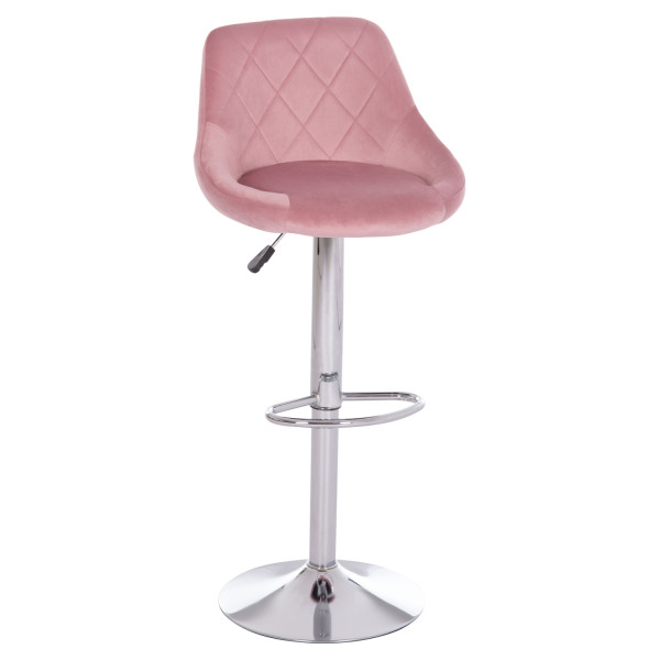 ΣΚΑΜΠΟ ΜΠΑΡ ROSE HM204.42 ΜΕ ΑΜΟΡΤΙΣΕΡ ΧΡΩΜΙΟΥ & ΣΑΠΙΟ ΜΗΛΟ ΒΕΛΟΥΔΟ 48x45x105Υεκ. 2τμχ