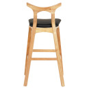 ΣΚΑΜΠΟ ΜΠΑΡ USOPP HM9951.01 RUBBERWOOD ΣΕ ΟΑΚ-ΜΑΥΡΟ PU 43x41x100Υεκ.