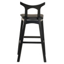 ΣΚΑΜΠΟ ΜΠΑΡ USOPP HM9951.02 RUBBERWOOD & PU ΣΕ ΜΑΥΡΟ 49x53x99,5Υεκ.