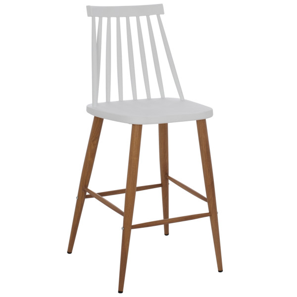 ΣΚΑΜΠΟ ΜΠΑΡ VANESSA HM9300.01 ΛΕΥΚΟ ΜΕΣΑΙΟΥ ΥΨΟΥΣ 43x45x97Υεκ. 2τμχ