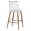 ΣΚΑΜΠΟ ΜΠΑΡ VANESSA HM9300.01 ΛΕΥΚΟ ΜΕΣΑΙΟΥ ΥΨΟΥΣ 43x45x97Υεκ. 2τμχ