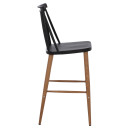 ΣΚΑΜΠΟ ΜΠΑΡ VANESSA ΜΑΥΡΟ ΜΕΣΑΙΟΥ ΥΨΟΥΣ HM9300.02  43x45x97Υεκ. 2τμχ