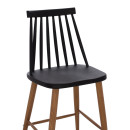 ΣΚΑΜΠΟ ΜΠΑΡ VANESSA ΜΑΥΡΟ ΜΕΣΑΙΟΥ ΥΨΟΥΣ HM9300.02  43x45x97Υεκ. 2τμχ