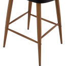 ΣΚΑΜΠΟ ΜΠΑΡ VANESSA ΜΑΥΡΟ ΜΕΣΑΙΟΥ ΥΨΟΥΣ HM9300.02  43x45x97Υεκ. 2τμχ