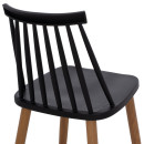 ΣΚΑΜΠΟ ΜΠΑΡ VANESSA ΜΑΥΡΟ ΜΕΣΑΙΟΥ ΥΨΟΥΣ HM9300.02  43x45x97Υεκ. 2τμχ