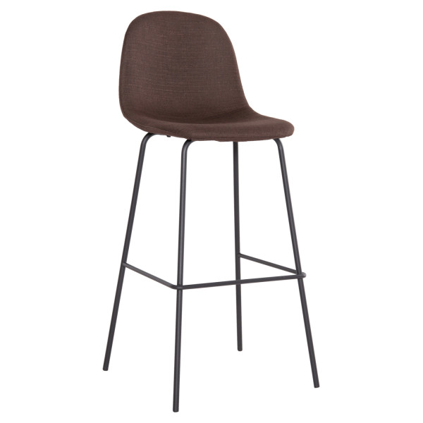 ΣΚΑΜΠΟ ΜΠΑΡ VINCENT HM8579.23 ΚΑΦΕ ΥΦΑΣΜΑ-ΜΑΥΡΟΣ ΜΕΤΑΛΛΙΚΟΣ ΣΚΕΛΕΤΟΣ 47x46x104Υεκ. 4τμχ