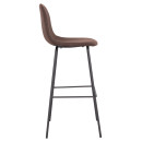 ΣΚΑΜΠΟ ΜΠΑΡ VINCENT HM8579.23 ΚΑΦΕ ΥΦΑΣΜΑ-ΜΑΥΡΟΣ ΜΕΤΑΛΛΙΚΟΣ ΣΚΕΛΕΤΟΣ 47x46x104Υεκ. 4τμχ