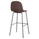 ΣΚΑΜΠΟ ΜΠΑΡ VINCENT HM8579.23 ΚΑΦΕ ΥΦΑΣΜΑ-ΜΑΥΡΟΣ ΜΕΤΑΛΛΙΚΟΣ ΣΚΕΛΕΤΟΣ 47x46x104Υεκ. 4τμχ