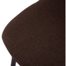 ΣΚΑΜΠΟ ΜΠΑΡ VINCENT HM8579.23 ΚΑΦΕ ΥΦΑΣΜΑ-ΜΑΥΡΟΣ ΜΕΤΑΛΛΙΚΟΣ ΣΚΕΛΕΤΟΣ 47x46x104Υεκ. 4τμχ
