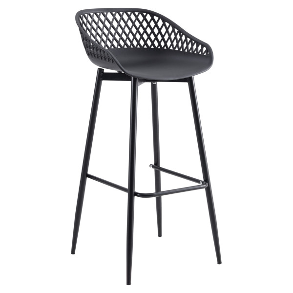 ΣΚΑΜΠΟ ΠΟΛΥΠΡΟΠΥΛΕΝΙΟΥ ΜΑΥΡΟ ΜΕ ΜΕΤΑΛΛΙΚΑ ΠΟΔΙΑ HM8686.12 45x45x97Υ εκ. 4τμχ