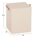 ΣΚΑΜΠΟ ΤΕΤΡΑΓΩΝΟ FIBER CEMENT ΜΕ ΧΕΡΟΥΛΙΑ ZAK HM6581.02 ΣΕ ΜΠΕΖ 36x36x45,5Υεκ