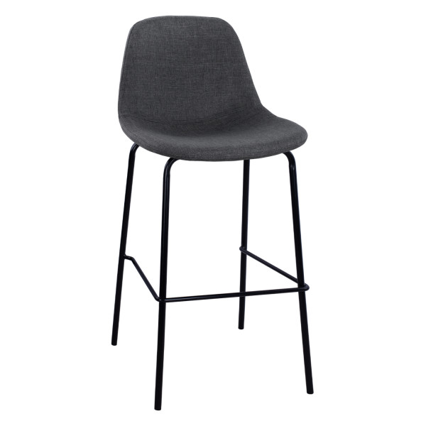ΣΚΑΜΠΟ VINCENT HM9298.10 ΜΕΣΑΙΟΥ ΥΨΟΥΣ ΓΚΡΙ  ΜΕ ΜΕΤΑΛΛΙΚΑ ΠΟΔΙΑ 47x51x96 εκ. 4τμχ
