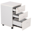 ΣΥΡΤΑΡΙΕΡΑ ΓΡΑΦΕΙΟΥ ΜΕ ΚΛΕΙΔΑΡΙΑ VANCE HM2159 ΛΕΥΚΗ ΜΕΛΑΜΙΝΗ-ΡΟΔΑΚΙΑ 39x40x60Υεκ.