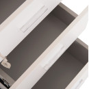 ΣΥΡΤΑΡΙΕΡΑ ΓΡΑΦΕΙΟΥ ΜΕ ΚΛΕΙΔΑΡΙΑ VANCE HM2159 ΛΕΥΚΗ ΜΕΛΑΜΙΝΗ-ΡΟΔΑΚΙΑ 39x40x60Υεκ.