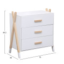 ΣΥΡΤΑΡΙΕΡΑ ΠΑΙΔΙΚH PASCHAL HM2493.03 ΜΕΛΑΜΙΝΗ-ΞΥΛΟ ΠΕΥΚΟΥ 76x40x80.5Υεκ