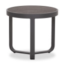 ΤΡΑΠΕΖΑΚΙ ΑΛΟΥΜΙΝΙΟΥ DEVIOUS SM6440.01 ΑΝΘΡΑΚΙ--ΓΚΡΙ SINTERED STONE TOP Φ45x41Υεκ.