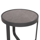 ΤΡΑΠΕΖΑΚΙ ΑΛΟΥΜΙΝΙΟΥ DEVIOUS SM6440.01 ΑΝΘΡΑΚΙ--ΓΚΡΙ SINTERED STONE TOP Φ45x41Υεκ.