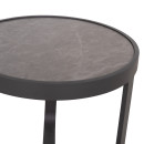 ΤΡΑΠΕΖΑΚΙ ΑΛΟΥΜΙΝΙΟΥ DEVIOUS SM6440.01 ΑΝΘΡΑΚΙ--ΓΚΡΙ SINTERED STONE TOP Φ45x41Υεκ.