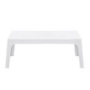 ΤΡΑΠΕΖΑΚΙ ΟΡΘΟΓΩΝΙΟ SLEEK HM6367.01 ΠΟΛΥΠΡΟΠΥΛΕΝΙΟ ΣΕ ΛΕΥΚΟ 105x64x40Υεκ.