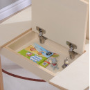 ΤΡΑΠΕΖΑΚΙ ΠΑΙΔΙΚΟ ΜΕ ΑΠΟΘ.ΧΩΡΟΥΣ RICKI HM18339.01 MDF & ΣΥΜΗΔΑ ΣΕ ΦΥΣΙΚΟ 65x65x47Υεκ