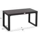 ΤΡΑΠΕΖΑΚΙ ΞΑΠΛΩΣΤΡΑΣ SENTRY HM6275.03 ΑΛΟΥΜΙΝΙΟ ΣΕ ΣΚΟΥΡΟ ΓΚΡΙ 87x43,5x45Υεκ.