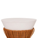 ΤΡΑΠΕΖΙ ΒΟΗΘΗΤΙΚΟ PERRAL HM18164.02S FIBER CEMENT ΛΕΥΚΟ-ΦΥΣΙΚΟ RATTAN--Φ42x36Υεκ