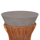 ΤΡΑΠΕΖΙ ΒΟΗΘΗΤΙΚΟ PERRAL HM18164.03S FIBER CEMENT ΓΚΡΙ-ΦΥΣΙΚΟ RATTAN--Φ42x36Υεκ