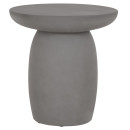ΤΡΑΠΕΖΙ ΒΟΗΘΗΤΙΚΟ FIBER CEMENT ΣΤΡΟΓΓΥΛΟ HIKARI HM6593.01 ΓΚΡΙ Φ46x48Υεκ.