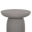 ΤΡΑΠΕΖΙ ΒΟΗΘΗΤΙΚΟ FIBER CEMENT ΣΤΡΟΓΓΥΛΟ HIKARI HM6593.01 ΓΚΡΙ Φ46x48Υεκ.