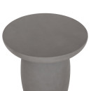 ΤΡΑΠΕΖΙ ΒΟΗΘΗΤΙΚΟ FIBER CEMENT ΣΤΡΟΓΓΥΛΟ HIKARI HM6593.01 ΓΚΡΙ Φ46x48Υεκ.