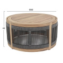 ΤΡΑΠΕΖΙ ΜΕΣΗΣ ΕΞ.ΧΩΡΟΥ ΣΤΡΟΓΓΥΛΟ MORMONT HM6262.02 ΞΥΛΟ ΑΚΑΚΙΑΣ-ΣΧΟΙΝΙ ΓΚΡΙ Φ60x40Υ