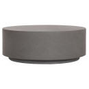 ΤΡΑΠΕΖΙ ΜΕΣΗΣ ΣΤΡΟΓΓΥΛΟ KYOKO HM6579.01 ΓΚΡΙ FIBER CEMENT Φ90x30Υεκ.