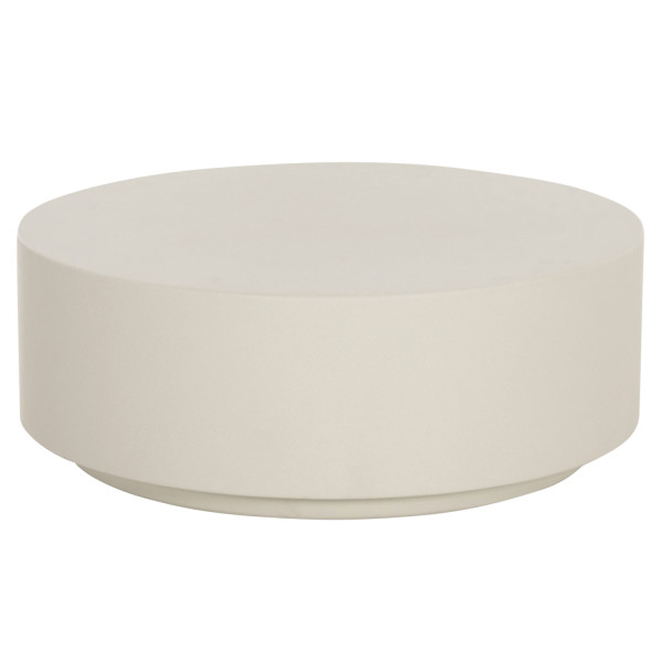 ΤΡΑΠΕΖΙ ΜΕΣΗΣ ΣΤΡΟΓΓΥΛΟ KYOKO HM6579.02 ΜΠΕΖ FIBER CEMENT Φ90x34Υεκ.