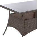 ΤΡΑΠΕΖΙ ΜΕΤΑΛΛΙΚΟ MILITARY RATTAN ΓΚΡΙ HM5141.31 120x70x75Υ εκ.