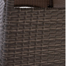 ΤΡΑΠΕΖΙ ΜΕΤΑΛΛΙΚΟ MINSK RATTAN ΓΚΡΙ HM5507.01 150x90x75Υ εκ.