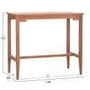 ΤΡΑΠΕΖΙ ΜΠΑΡ CRANSTON HM18111 ΞΥΛΟ ΤΕΑΚ--ΦΥΣΙΚΟ ΧΡΩΜΑ 120x60x105Υεκ.