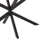 ΤΡΑΠΕΖΙ ΟΒΑΛ RODDEN HM11903.02 ΜΕ WERZALIT BLACK/GOLD MARBLE-ΜΑΥΡΗ ΒΑΣΗ 146x94x75Υεκ